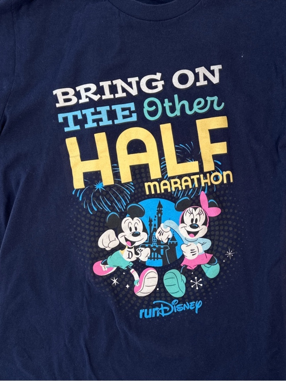 Disney Women’s RunDisney Half Marathon Running Shirt Mickey Minnie M - Picture 3 of 7